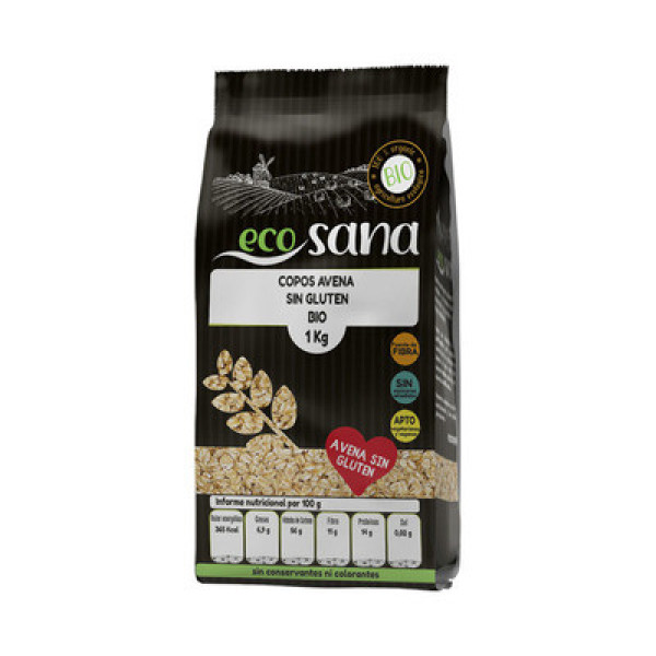 Ecosana Thick Oat Flakes Gluten Free Bio 1 Kg