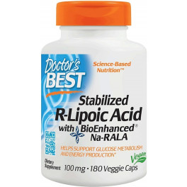 Doctors Best Stabilized Rlipoic Acid With Bioenhanced Narala 100 Mg 180 Vcaps