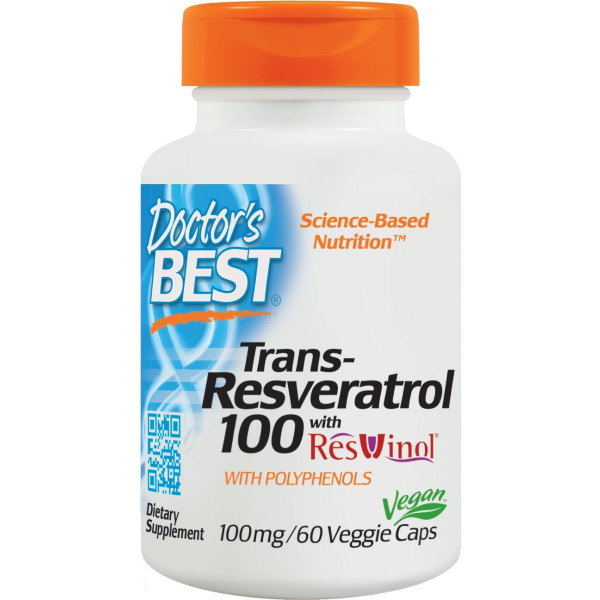 Doctors Best Transresveratrol With Resvinol25 100 Mg 60 Vcaps