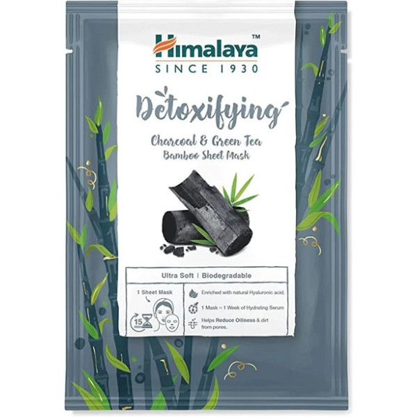 Himalaya Ontgiftende Houtskool & Groene Thee Bamboe Blad Masker 30 Ml