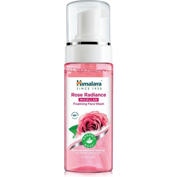 Himalaya Organic Rose Radiance Espuma Micelar para Lavar o Rosto 150 ml