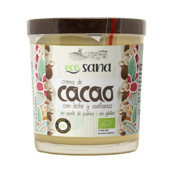 Ecosana Cream Cocoa Milk Hazelnut Bio 200 Gr