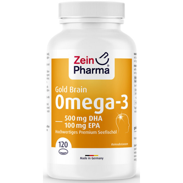 Zein Pharma Omega-3 Gold Brain Edition 120 cápsulas