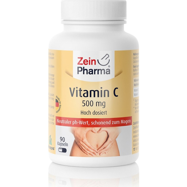 Zein Pharma Vitamin C gepuffert 500 mg 90 Kapseln