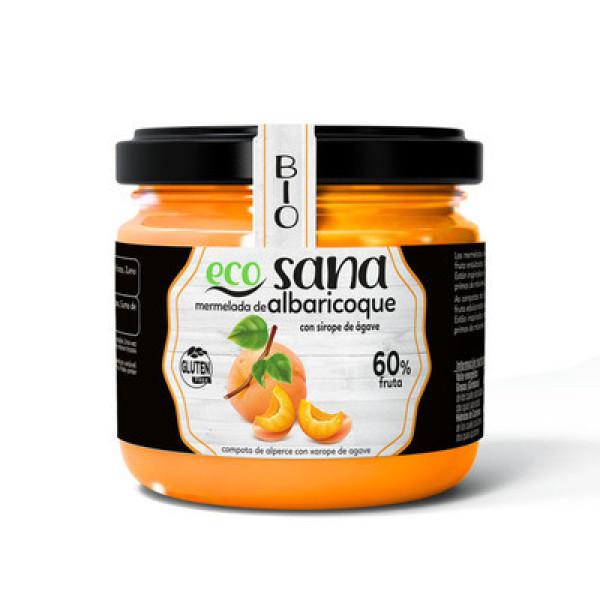 Ecosana Biologische Abrikozen Extra Jam 260 Gr