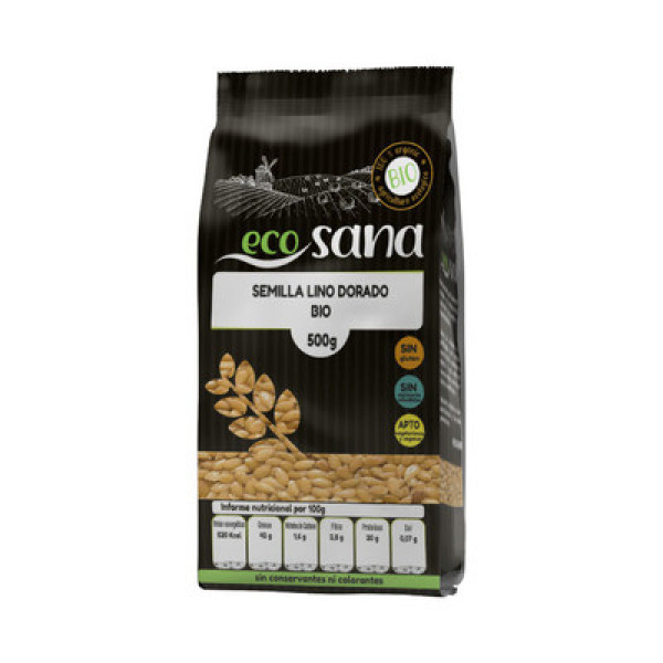Ecosana Graines de Lin Doré Bio 500 Gr
