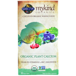 Garden Of Life Mykind Organics Plant Cálcio 180 Vcaps