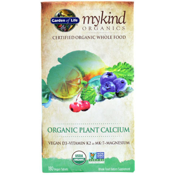 Garden Of Life Mykind Organics Calcium Végétal 180 Vcaps