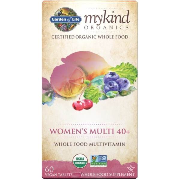 Garden Of Life Mykind Organics Femmes Multi 40+ 60 Comprimés Végétaliens