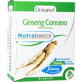 Drasanvi Nutrabasics Ginseng Coréen 60 Caps