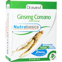 Drasanvi Nutrabasics Ginseng coreano 60 cápsulas