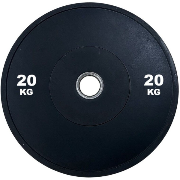 Fitness Deluxe Disc Bumper Zwart 3.0 15kg