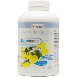 Drasanvi Nutrabasics Huile d'Onagre 450 Perles 500 Mg