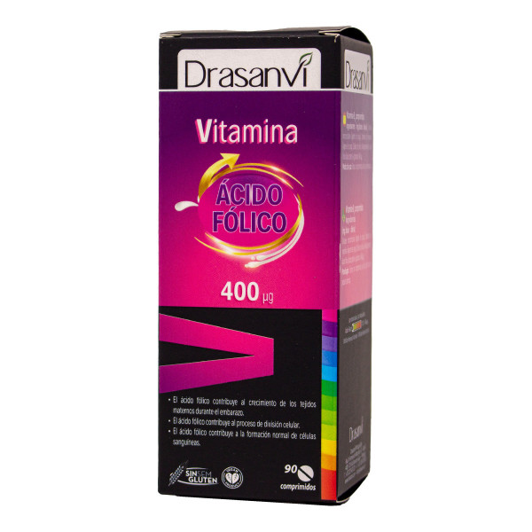 Drasanvi Vitamina B9 400µg Acido Folico 90 Comprimidos