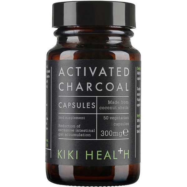 Carvão Ativado Kiki Health 300 Mg 50 Vcaps