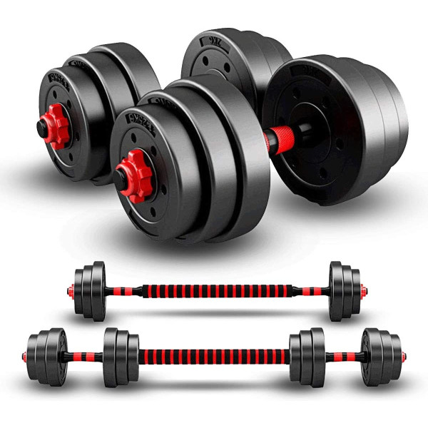 Ozio Fitness Kit 30 Kg Haltères 2 En 1 Réglable Multifit