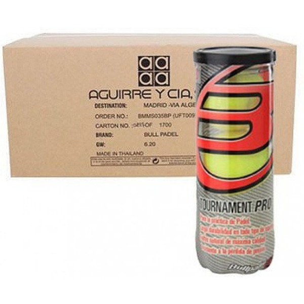 Bullpadel Cajon Tournament Pro 24 latas de 3 unidades