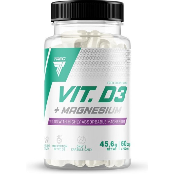 Trec Nutrition Vitamina D3 + Magnesio 60 Caps