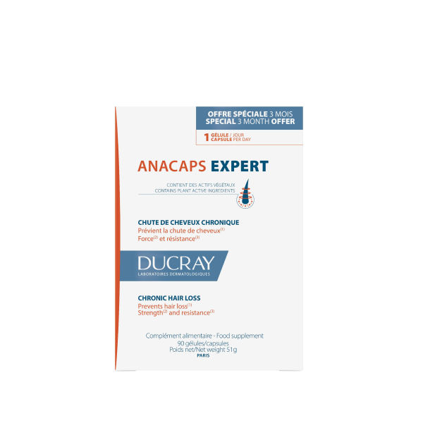 Ducray Anacaps Expert Reactional Fall Supplement 30 U Unisex