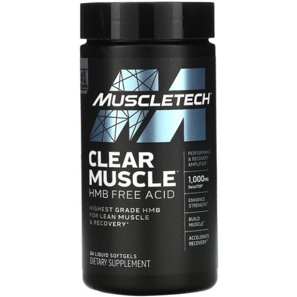 Muscletech Clear Muscle 84 vloeibare softgels