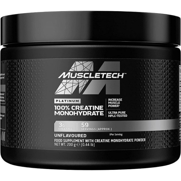 Muscletech platine 100% monohydrate de créatine 200 gr