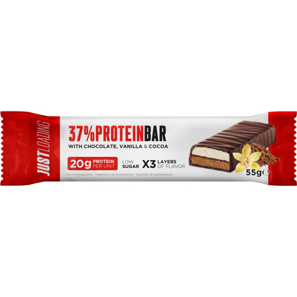 Gewoon laden Gewoon laden. Vanille & Chocolade Proteïnereep 55g