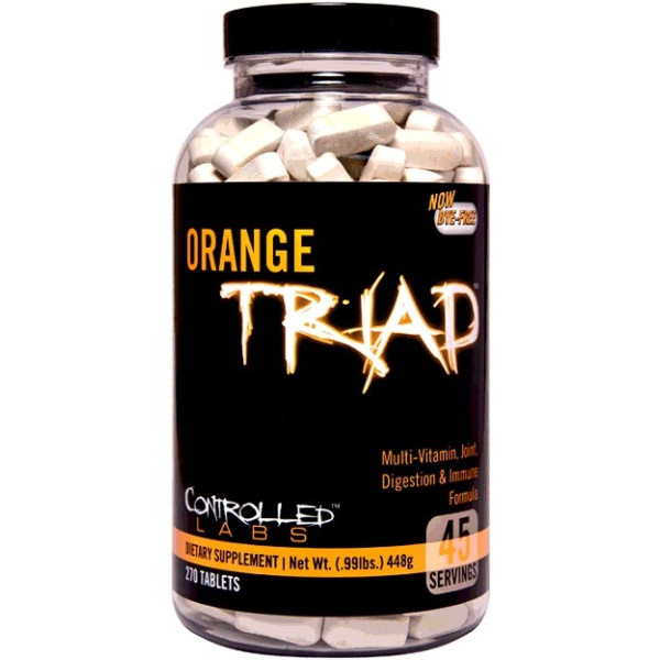 Laboratoires contrôlés Orange Triad 270 onglets