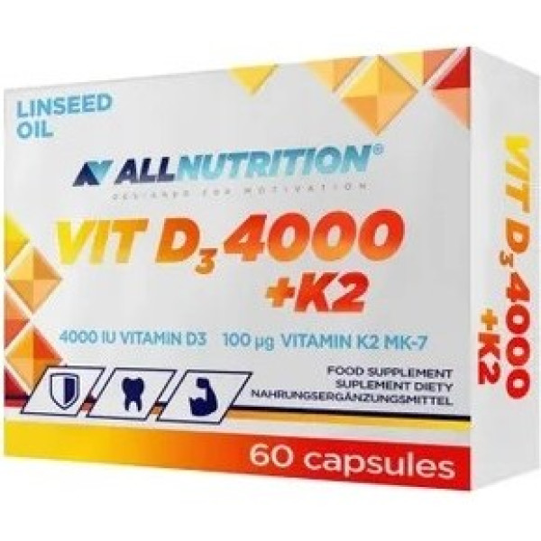All Nutrition Vit D3 4000 + K2 60 Caps