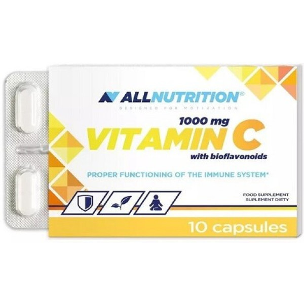 All Nutrition Vitamin C mit Bioflavonoiden 1000 mg 10 Kapseln