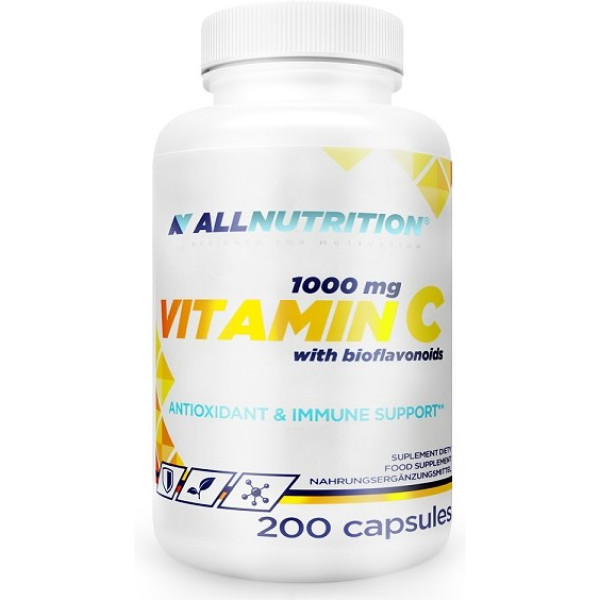 All Nutrition Vitamine C Avec Bioflavonoïdes 1000 Mg 200 Caps