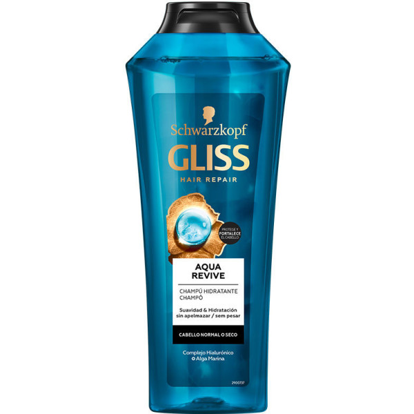 Schwarzkopf Gliss Aqua Revive Shampooing Hydratant 370 Ml Unisexe