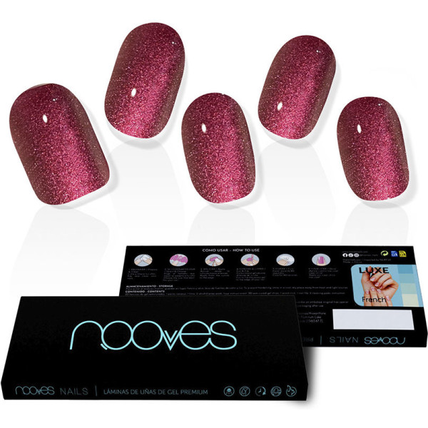 Liu-jo Gel Nail Foils Ruby Claret Premium Glam Glitter 20 U Donna