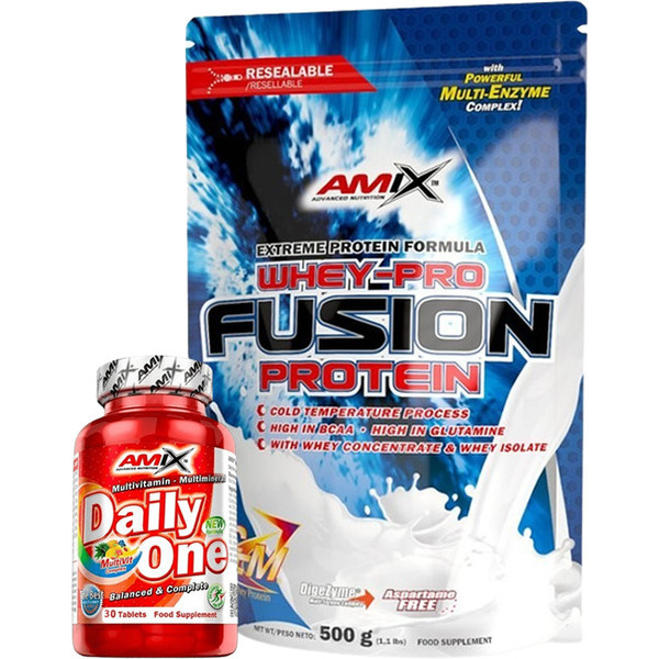 Amix Whey-Pro Fusion Doypack 500 gr Proteine ​​del siero di latte isolate