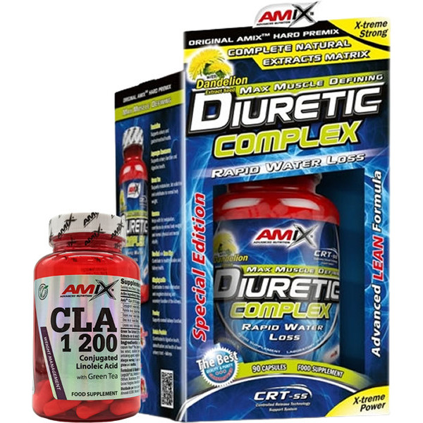 Amix diuretisch complex 90 capsules - Voorkomt vochtophoping - Plantenextracten en vitamines