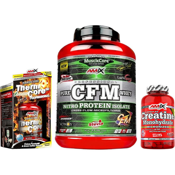 Amix CFM Protein Nitro Whey 1 Kg MuscleCore - Ajuda a Manter a Massa Muscular / com Enzimas Digestivas