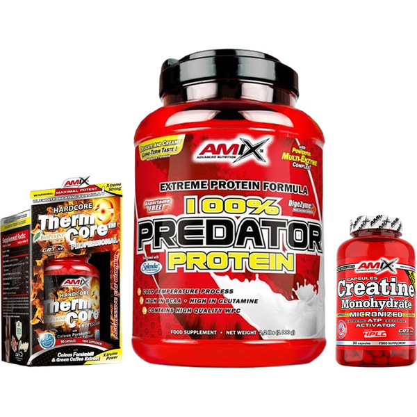 Amix Predator Protein 1 Kg - L-glutamine-eiwitten - Helpt spiergroei - Ideaal voor eiwitshakes