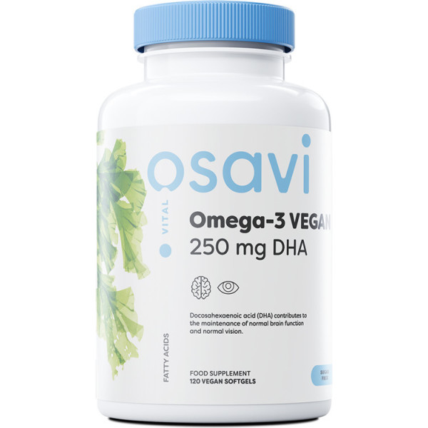 Osavi Omega3 Vegan 250 Mg Dha 120 Vegan Softgels