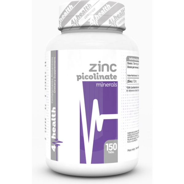 4-pro Nutrition Zinc Picolinate 15 Mg 150 Comprimés
