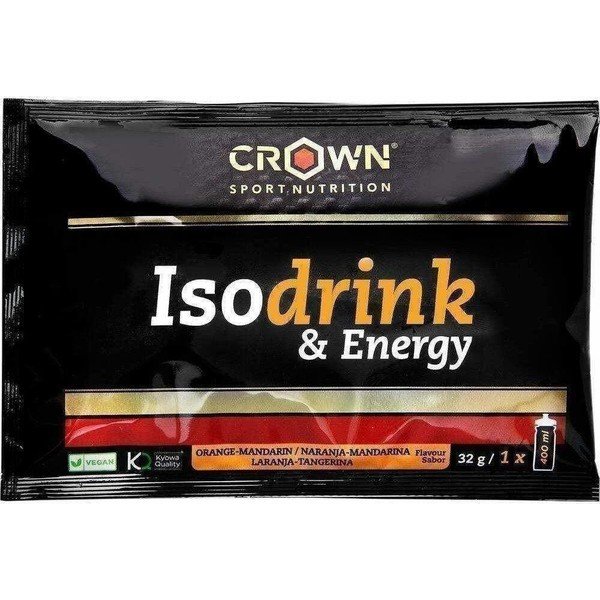 Crown Sport Nutrition Isodrink & Energy Monodosis 10 Sobres X 32 Gr