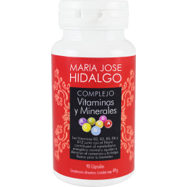 Maria Jose Hidalgo Capsulas Complejo De Vitaminas Y Minerales  . 400 Gr 90 Cap.