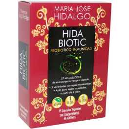 Maria Jose Hidalgo Capsulas Hidabiotic Vegetal  . 400 Gr 15 Cap.