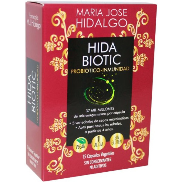 Maria Jose Hidalgo Vegetable Hidabiotic Capsules. 400 Gr 15 Cap.