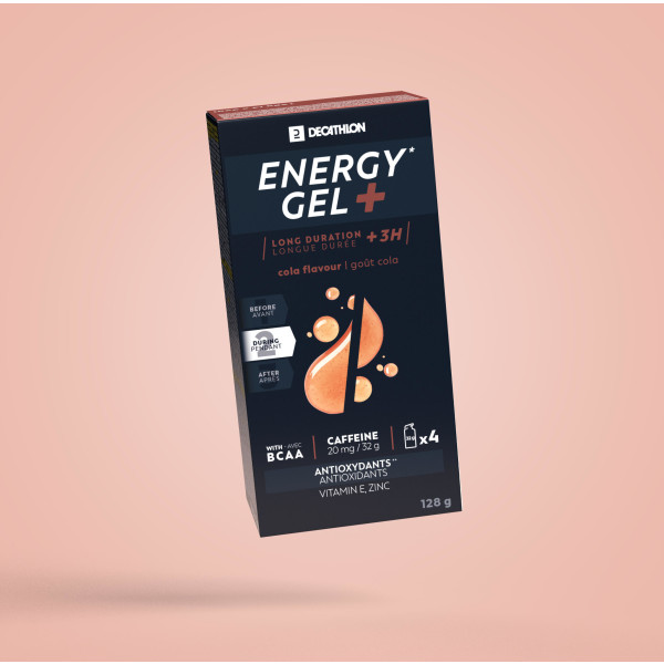 Decathlon Gel energético ENERGY GEL+ 4 x 32 gr
