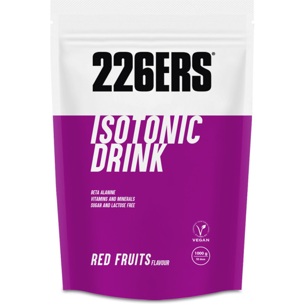 226ERS ISOTONIC DRINK 1 KG - Bevanda isotonica senza glutine - Vegan - Sugar Free / Sugar Free - con Amilopectina, Beta Alanina, Sali Minerali e Vitamine - Allenamento Intenso e Idratazione