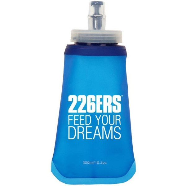 226ers Zachte Flask Brede Blauwe Flexibele Fles 300 Ml