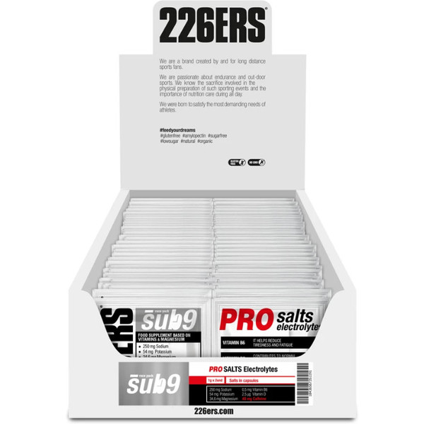 226ERS Sub9 Pro Salze Elektrolyte 40 Doppelpackungen x 2 Kappen