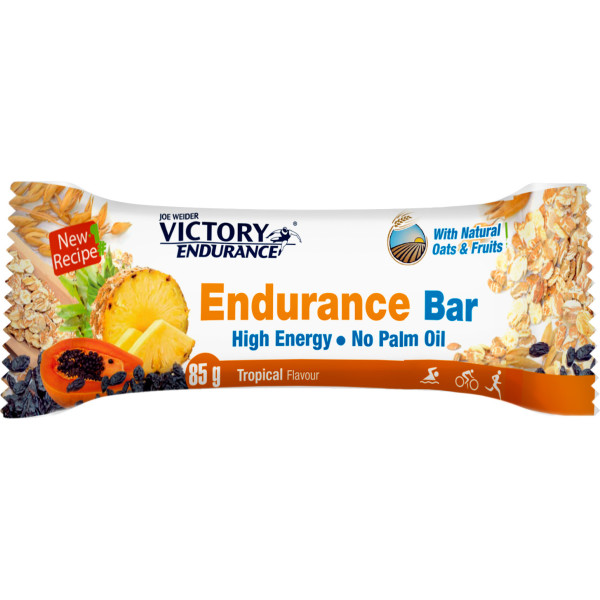 Victory Endurance Endurance Bar 1 Bar x 85 Gr - Farina d'avena e gusto di frutta - Basso contenuto di grassi