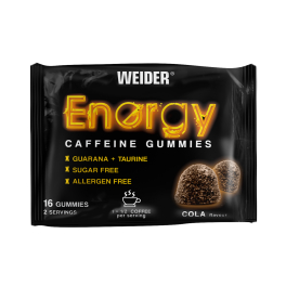 Weider Energy Caffeine Gummies 1 Bag X 16 Gummies