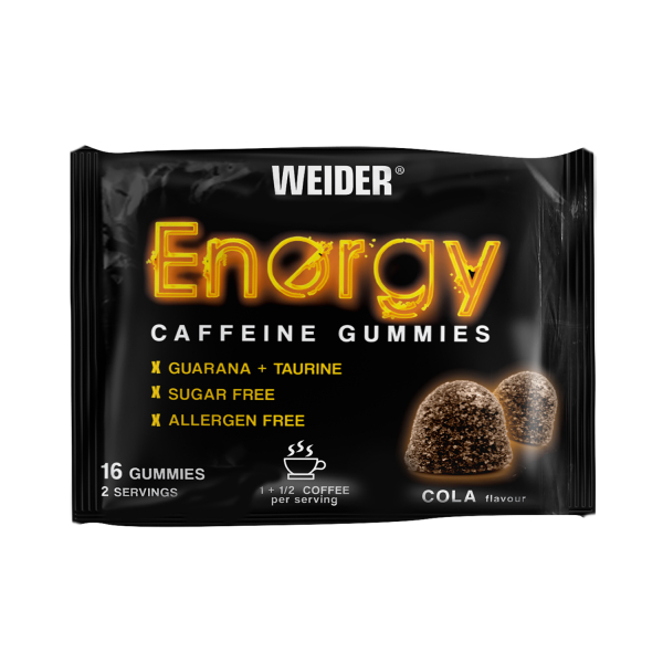 Gomas de cafeína Weider Energy 1 saco x 16 gomas