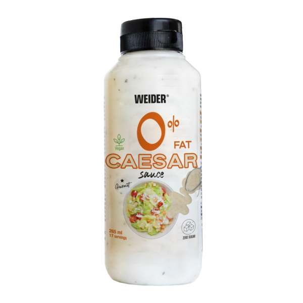 Weider Zero Caesar Sauce 265 ml - Caesar Sauce 0 % Fett / Null Zucker / 100 % Geschmack